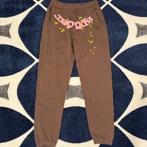 Sp5der Classic Sweatpant Brown Mens Large